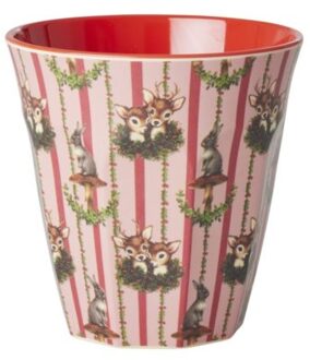 Rice kerst melamine beker medium sweet forest
