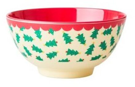 Rice kerst melamine kom christmas tree print