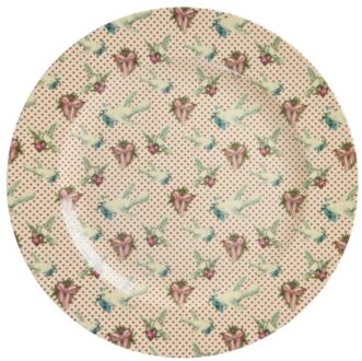 Rice kerst melamine serveerschaal rond dove