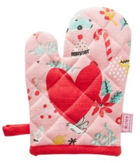 Rice kerst ovenwant voor kinderen - all over x-mas print