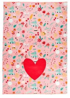 Rice kerst theedoek - allover x-mas print