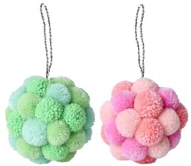 Rice kerstdecoratie wol, assorti