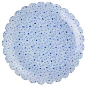 Rice kunststof gebaksbordje klein, blauw