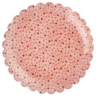 Rice kunststof gebaksbordje klein, roze