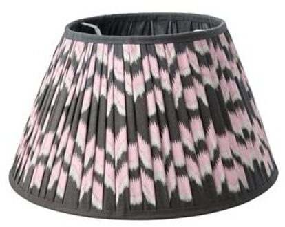 Rice lampenkap rond, formaat ø 40 x 25 cm., kleur grijs