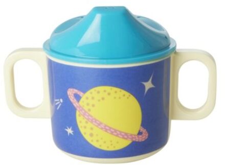 Rice melamine baby beker fly me to the moon