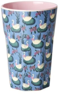 Rice melamine beker large swan lake