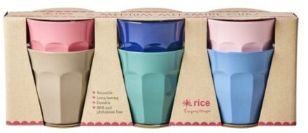 Rice melamine beker medium a new york minute, assorti