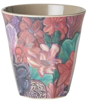 Rice melamine beker medium forest flower