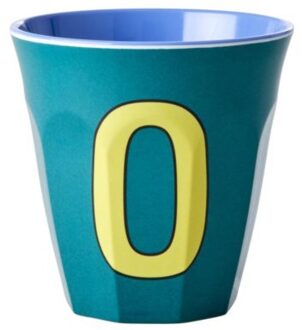 Rice melamine beker medium letter o groen