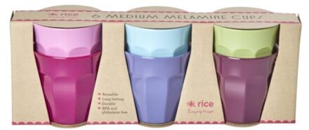 Rice melamine beker medium meerkleurig