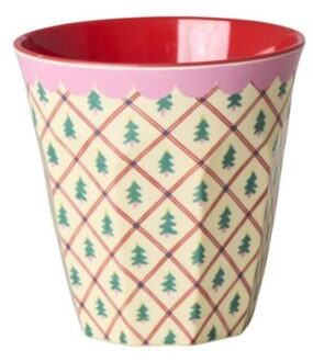 Rice melamine beker met kerstbomen, 250 ml