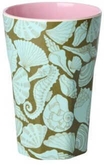 Rice melamine beker met zeeschelpen, 400 ml