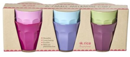 Rice melamine beker small meerkleurig assorti