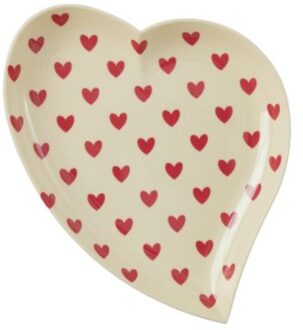 Rice melamine bord hart darling hearts creme