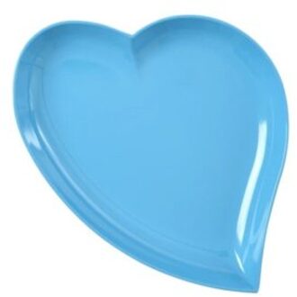 Rice melamine bord hart sweet cake blauw