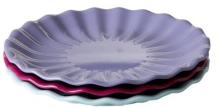 Rice melamine bord meerkleurig assorti