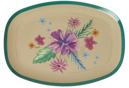 Rice melamine bord vierkant arda in bloom