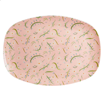 Rice melamine bord vierkant delightful daisies