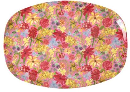 Rice melamine bord vierkant swedish flower