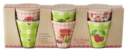 Rice melamine espresso kopje, assorti