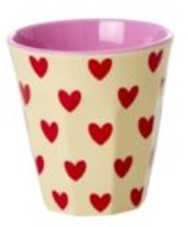 Rice melamine espressobeker darling hearts creme