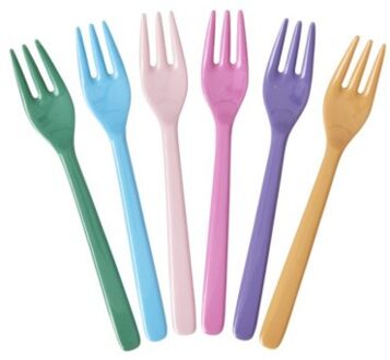 Rice melamine gebaksvorkjes la joie de vivre à 6 stuks