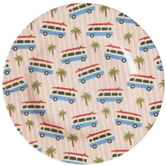 Rice melamine kinderbord pink cars