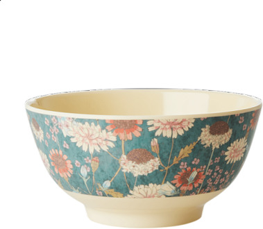 Rice melamine kom herfstbloemen