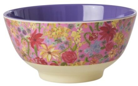 Rice melamine kom medium swedish flower