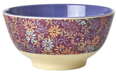 Rice melamine kom medium wild vintage flower