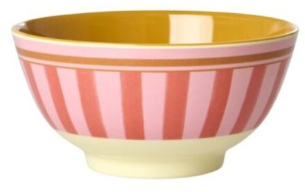 Rice melamine kom met strepen, roze, 700 ml