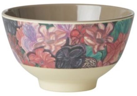 Rice melamine kom small forest flower