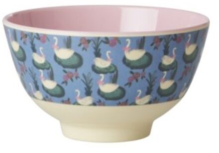 Rice melamine kom small swan lake