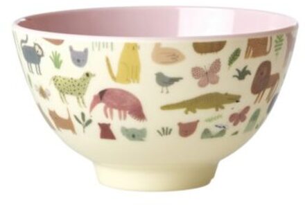 Rice melamine kom small sweet jungle roze