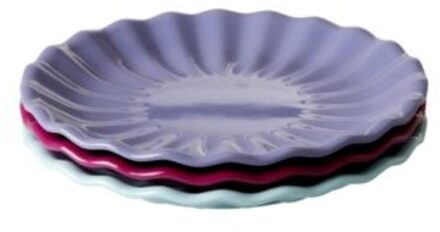 Rice melamine taart bord meerkleurig assorti