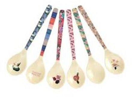 Rice melamine theelepel a new york minute print, assorti