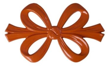 Rice metalen onderzetter in strikvorm, oranje