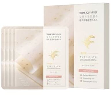 Rice Pure Glow Collagen Mask Set 40g x 4 sheets