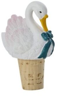 Rice resin wijnstopper zwaan