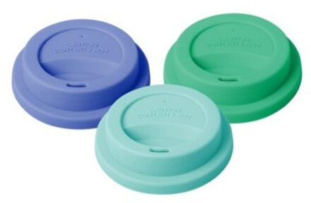 Rice siliconen deksel voor grote bekers, blauw assorti
