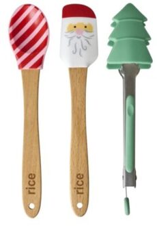 Rice siliconen pannenlikker kerst thema, set van 3
