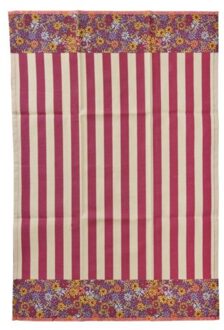 Rice theedoek katoen viva magenta