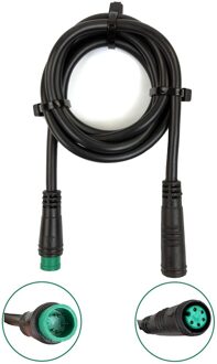 Ricetoo Julet 2/3/4/5 Pin Conversie Lijn Waterdichte Verlengkabel Draad Voor Throttle Display Ebrake Licht Ebike onderdelen 5 Pin mannetje-vrouw