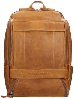 Rich Leren Laptop Rugtas - 15,4 inch - Cognac