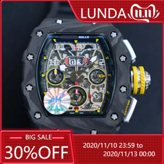 Richard Design Limitde Edition Automatic Mechanical Watch Mens Watch RM11-03 Top Luxury Brand Wristwatch Chronograph