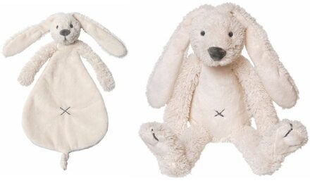 Richie wit konijntje knuffeldoek/tuttel en knuffel - Kraamcadeau - Baby speelgoed