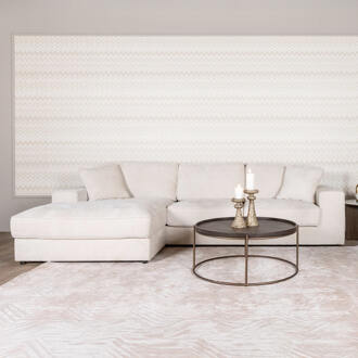 Richmond Interiors Richmond 2,5-zits Loungebank 'Santos' Links, Chenille, kleur Beige