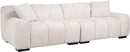 Richmond Interiors Richmond 3-zits Bank 'Charelle' Chenille, kleur Crème