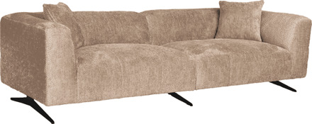 Richmond Interiors Richmond 3-zits Bank 'Hoxton' Chenille, kleur Beige